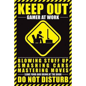 Gamer At Work Keep out plakát vícebarevný