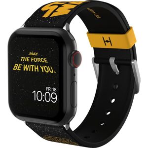 Star Wars Řemínek na smart hodinky MobyFox - Galactic vyměněn náramek cerná/žlutá