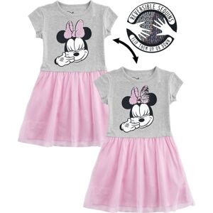 Mickey & Minnie Mouse Minni Maus detské šaty šedá/ružová