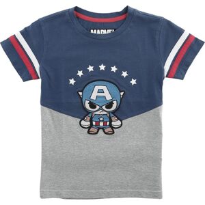 Captain America Captain America detské tricko šedá melírovaná/modrá