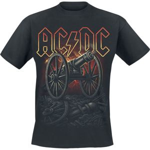 AC/DC About To Rock Canon Red Tričko černá
