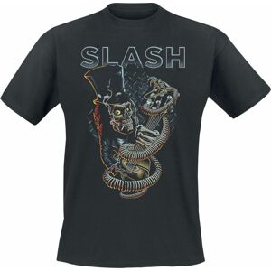 Slash Guitar Skull Tričko černá