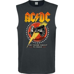 AC/DC Amplified Collection - For Those About To Rock Tank top charcoal