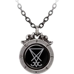 Alchemy Gothic Seal of Lucifer Náhrdelník - řetízek cerná/stríbrná