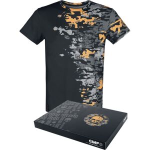 EMP Special Collection Sportovní tričko s kamufláž potiskem Tričko černá