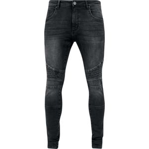 Urban Classics Slim Fit Biker Jeans Džíny černá