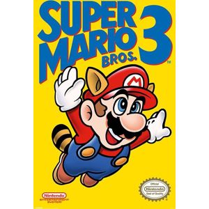 Super Mario Bros. 3 - NES Cover plakát vícebarevný
