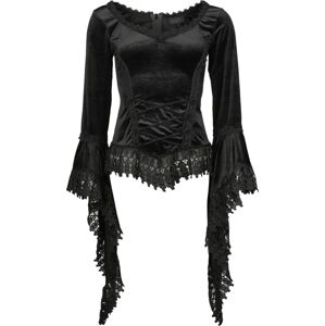 Sinister Gothic Gotické tričko s dlouhými rukávy Dámské tričko s dlouhými rukávy černá