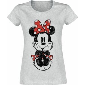 Mickey & Minnie Mouse Minnie Mouse Dámské tričko šedá