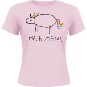 Death Metal Dámské tričko světle růžová