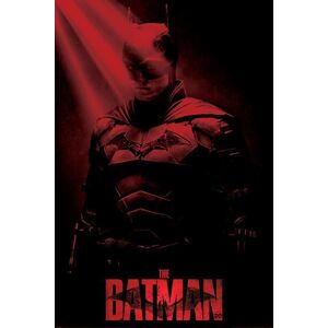 Batman The Batman - Crepuscular Rays plakát cerná/cervená