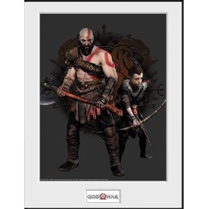 God Of War Kratos And Atreus Zarámovaný obraz standard