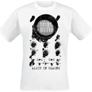 Alice In Chains Oscilloscope tricko bílá