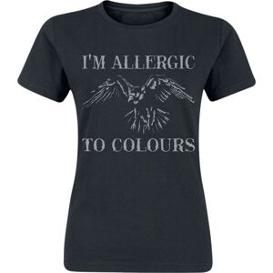 Sprüche Allergic To Colours Dámské tričko černá