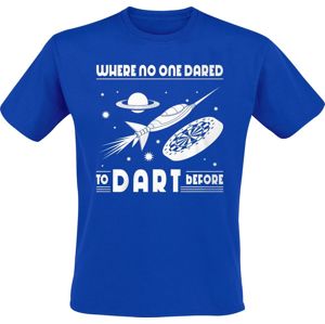 Darts Where No One Dared To Dart Before tricko královská modrá
