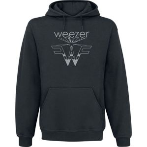 Weezer 3-D Logo mikina s kapucí černá