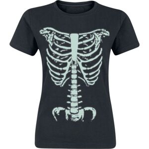Zábavné tričko Skelett Dámské tričko černá