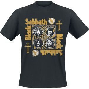 Black Sabbath Faces Tričko černá