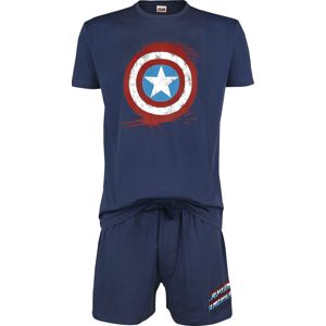 Captain America Shield pyžama námořnická modrá