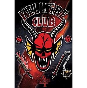 Stranger Things Hellfire Club plakát vícebarevný