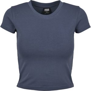 Urban Classics Dámské strečové žerzejové tričko krátkého střihu Dámské tričko modrá