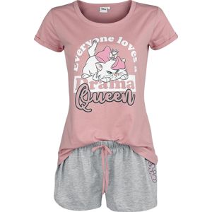 Aristocats Marie - Drama Queen pyžama ružová/bílá