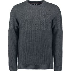 Hailys Sweater Ernest Pletený svetr šedá