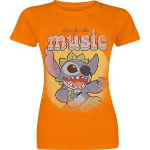Lilo & Stitch Here For The Music Dámské tričko oranžová