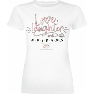Friends Love Laughter Dámské tričko bílá