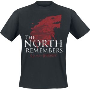 Game Of Thrones House Stark - The North Remembers tricko černá