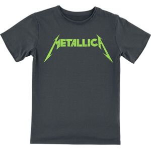 Metallica Amplified Collection - Kids - Neon Logo detské tricko charcoal