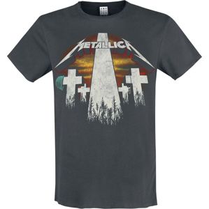 Metallica Amplified Collection - Master Of Puppets Revamp Tričko charcoal