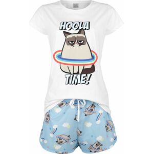 Grumpy Cat Hoola Time pyžama bílá/modrá