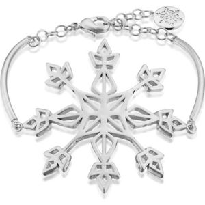 Frozen Disney by Couture Kingdom - Large Statement Style Snowflake náramek stríbrná