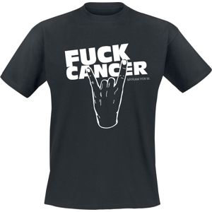 Fuck Cancer by Myriam von M Fuck Cancer Hands Tričko černá