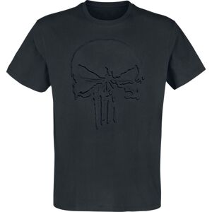 The Punisher Embossed Skull Tričko černá