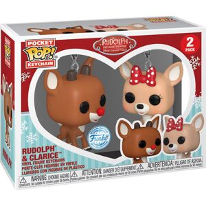 Rudolph mit der roten Nase Rudolph & Clarice - 2er Pack Pocket Pop! Klíčenka vícebarevný