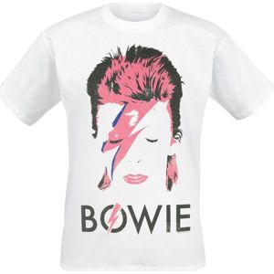 David Bowie Aladdin Sane Distressed Tričko bílá