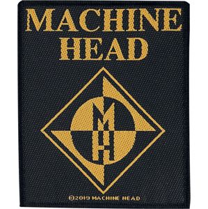 Machine Head Diamond Logo nášivka cerná/žlutá