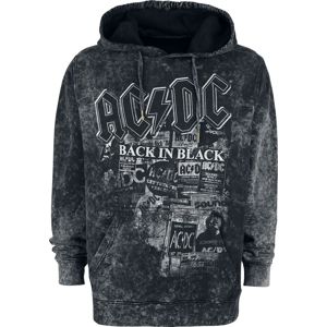 AC/DC Back in Black Mikina s kapucí šedá/cerná
