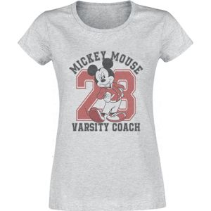 Mickey & Minnie Mouse Varsity Coach Dámské tričko šedý vres