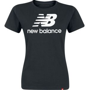New Balance Tričko Essentials Stacked Logo dívcí tricko černá