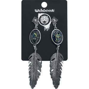 Wildkitten® Opal Feather Earstuds sada náušnic stríbrná