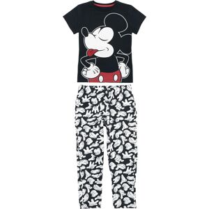 Mickey & Minnie Mouse Kids - Mickey Mouse Dětská pyžama cerná/bílá