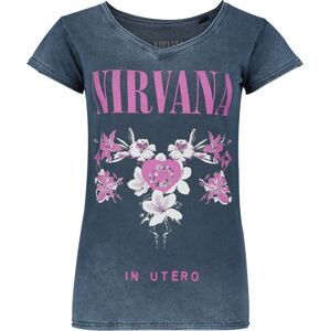 Nirvana Flowers Dámské tričko námořnická modrá