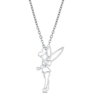 Peter Pan Disney by Couture Kingdom - Tinkerbell Outline Náhrdelník - řetízek stríbrná