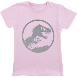 Jurassic Park Silver Logo detské tricko růžová