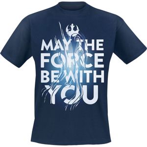 Star Wars Episode 9 - Der Aufstieg Skywalkers - May The Force Be With You tricko námořnická modrá