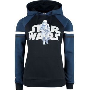 Star Wars Raster Stormtrooper Dámská mikina s kapucí cerná/modrá