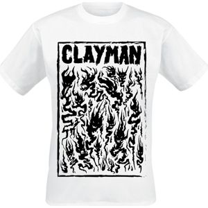 Clayman Ltd. Flames tricko bílá